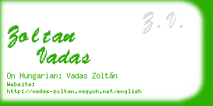 zoltan vadas business card